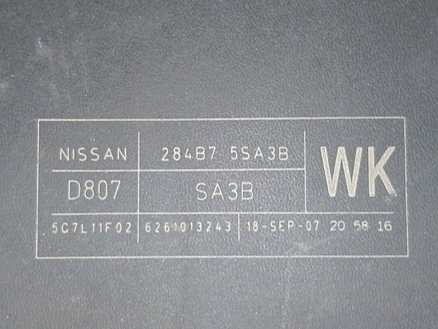 Реле запобіжників 284B75SA3B NISSAN
