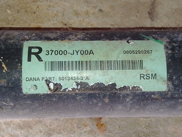Вал карданний задній, у зборі 37000JY00A RENAULT