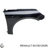 Крило переднє праве  на Renault Megane IV hatchback (B9A/M) (01.15 - 01.00) 1.5 dCi 110 (B9A3) K9K 656 631001203R