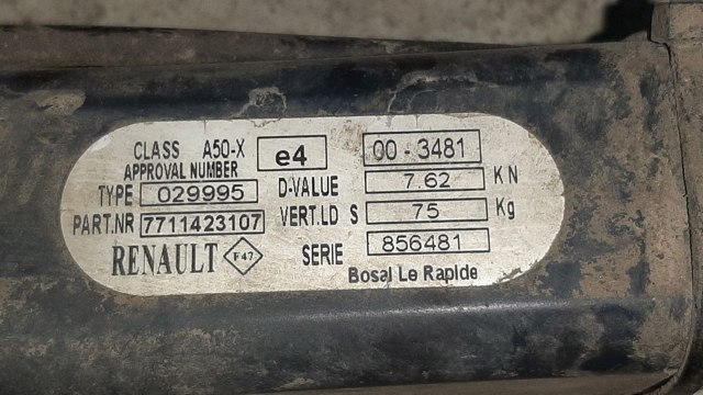 Фаркоп, куля причіпного пристрою 7711423107 RENAULT