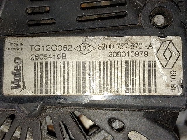 Генератор 8200757870 RENAULT