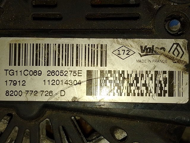 Авто генератор 8200772726 RENAULT