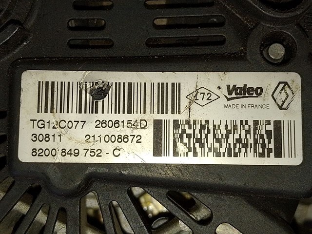 Авто генератор 8200849752 RENAULT