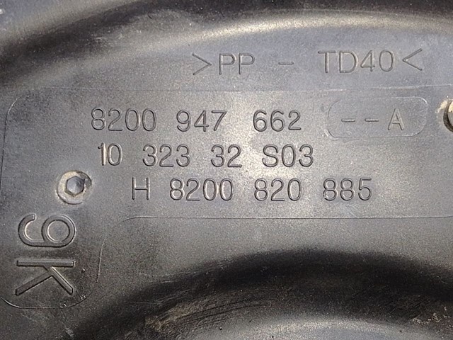 Коробка фільтра 8200947662 RENAULT