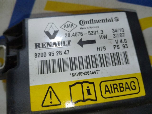 Модуль-процесор управління подушки безпеки 8200952847 RENAULT