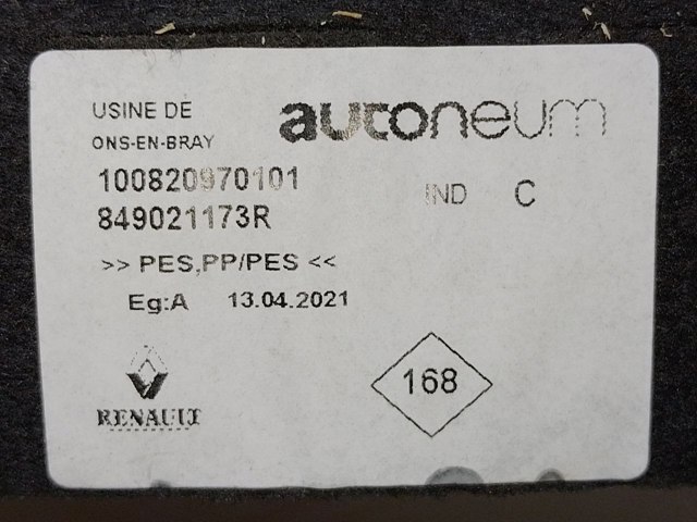 Килимок багажника 849021173R RENAULT