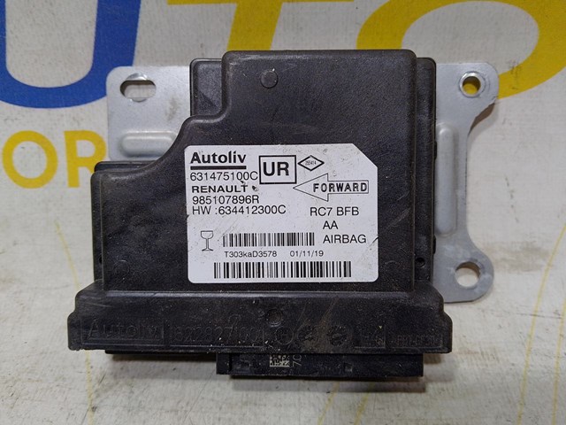 Модуль-процесор керування подушки безпеки 985107896R RENAULT