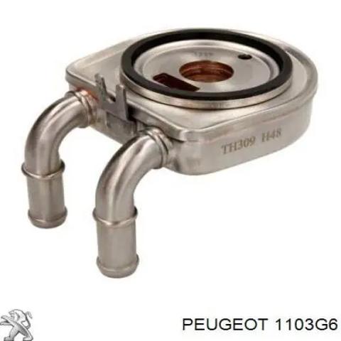 Радіатор масляний (холодильник), під фільтром 1103G6 PEUGEOT