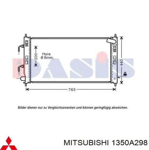 Радіатор охолодження двигуна 1350A298 MITSUBISHI