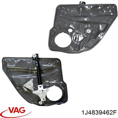 Механізм склопідйомника двері задньої, правої 1J4839462F VAG