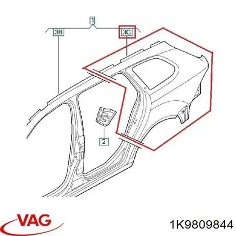 Крило заднє праве 1K9809844 VAG