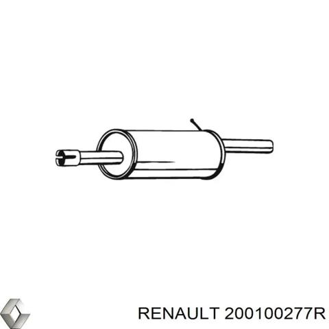 Глушник, задня частина 200100277R RENAULT