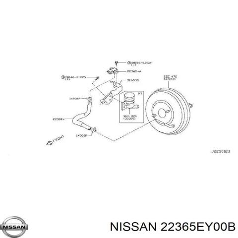 Датчик тиску системи рекуперації парів 22365EY00B NISSAN