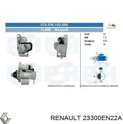 Стартер 23300EN22A RENAULT