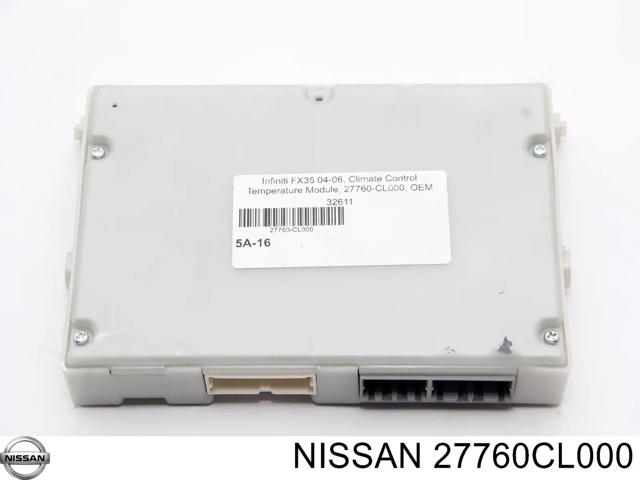 Контролер системи автоматичного управління обігрівачем 27760CL000 NISSAN
