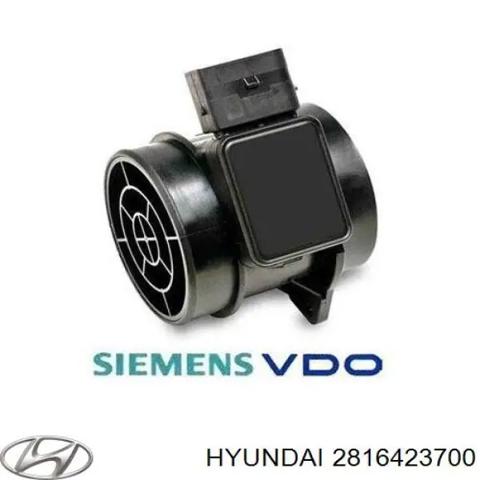 Датчик потоку (витрати) повітря, витратомір MAF - (Mass Airflow) 2816423700 HYUNDAI