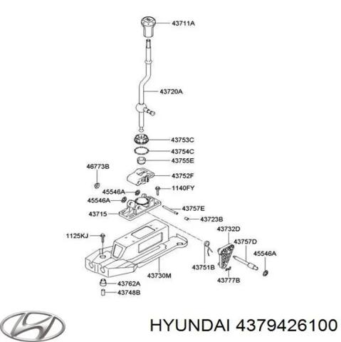 Трос КПП 4379426100 HYUNDAI