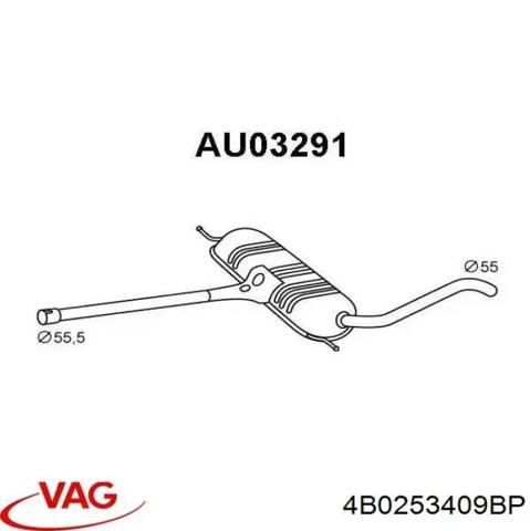 Вихлопна труба 4B0253409BP VAG