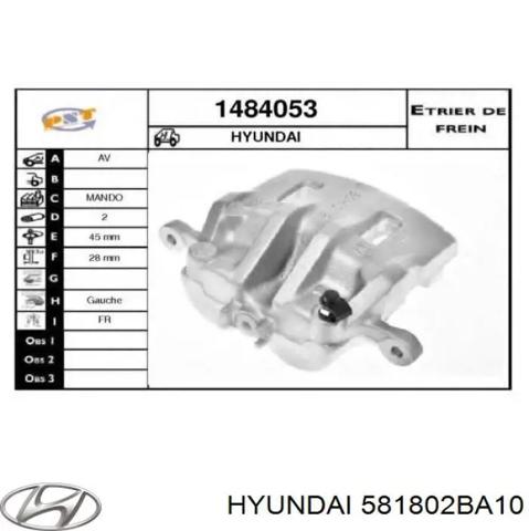 Супорт тормзной 581802BA10 HYUNDAI
