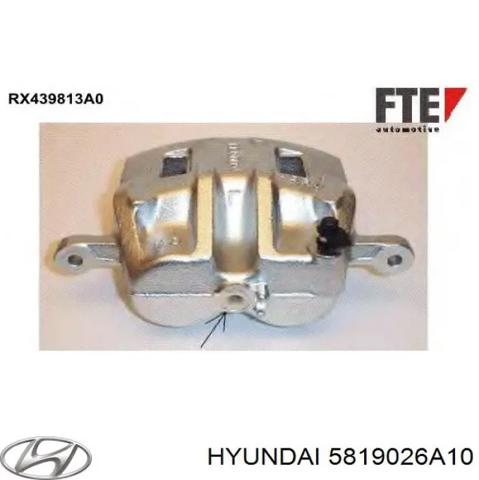 Супорт гальмівний, передній, правий 5819026A10 HYUNDAI