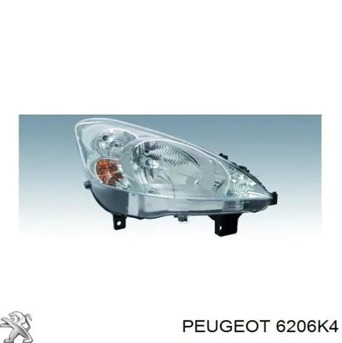 Фара передня права 6206K4 PEUGEOT