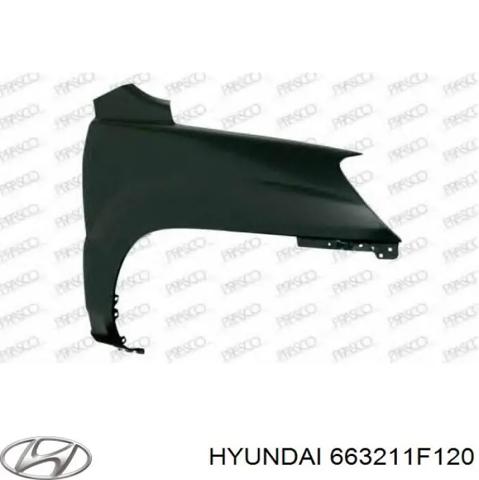 Переднє праве крило 663211F120 HYUNDAI