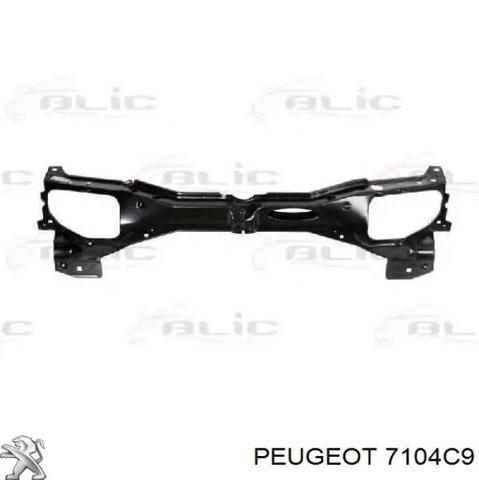 Супорт радіатора в зборі/монтажна панель кріплення фар 7104C9 PEUGEOT