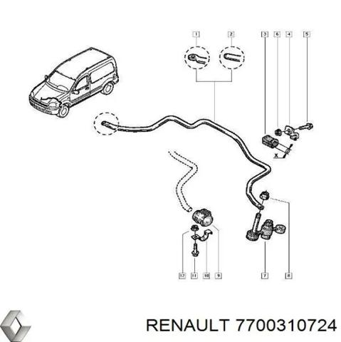Стабілізатор передньої підвіски 7700310724 RENAULT