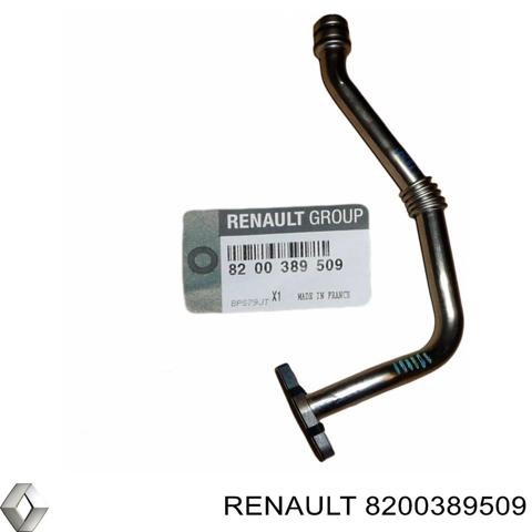 Трубка/шланг відводу масла від турбіни 8200389509 RENAULT