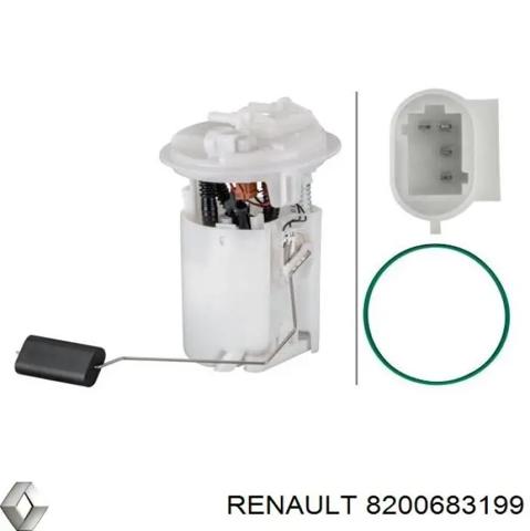 Модуль паливного насоса, з датчиком рівня палива 8200683199 RENAULT