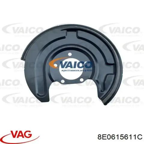 Захист гальмівного диска заднього, лівий 8E0615611C VAG