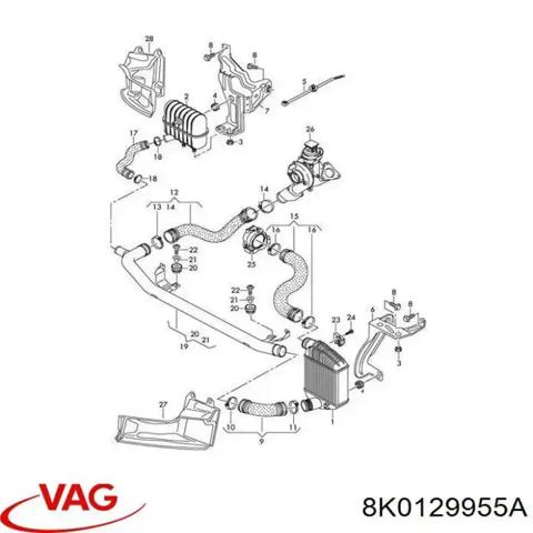 Резонатор 8K0129955A VAG