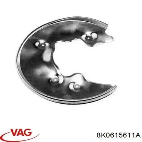 Захист гальмівного диска заднього, лівий 8K0615611A VAG