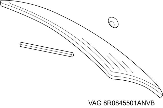 Скло третіх/п'ятих дверей 8R0845501ANVB VAG
