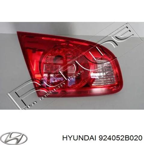 Ліхтар задній лівий, внутрішній 924052B020 HYUNDAI
