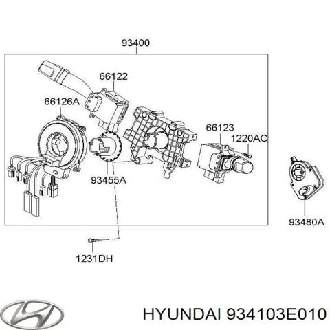 Перемикач підрульовий, лівий 934103E010 HYUNDAI