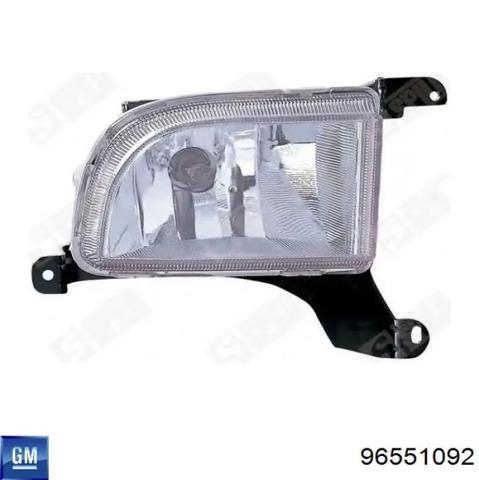 Фара протитуманна, права 96551092 GM
