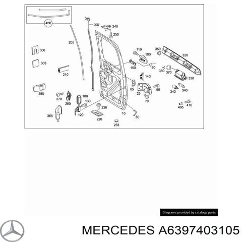 Двері задка (двоє дверей) A6397403105 MERCEDES