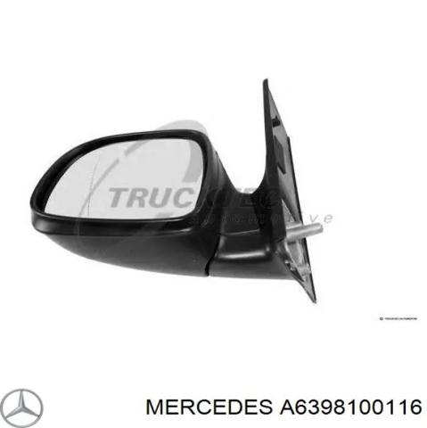 Бічне дзеркало заднього виду ліве A6398100116 MERCEDES