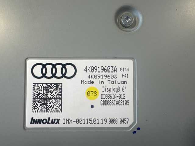 Дисплей бортового комп'ютера 4K0919603A VAG