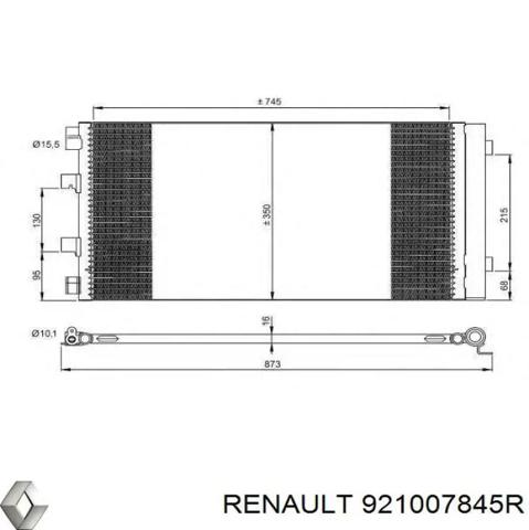 Радіатор охолодження кондиціонера 921007845R RENAULT