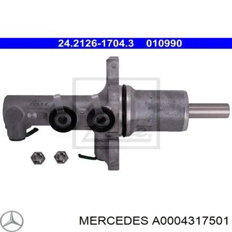 Циліндр гальмівний, головний A0004317501 MERCEDES