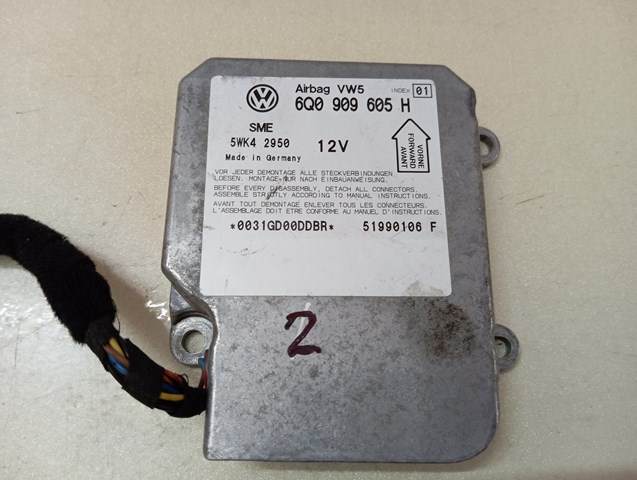 Блок управління airbag 6Q0909605H VAG