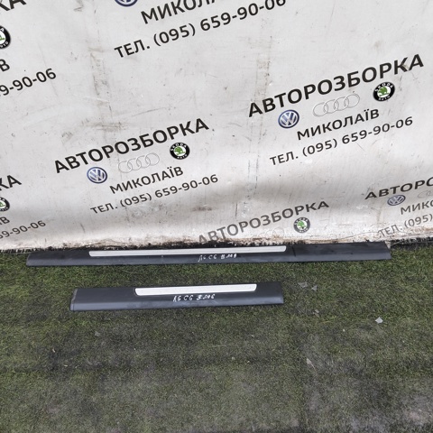 Накладка зовнішня (молдинг) порога, задня ліва 4F0853375E VAG