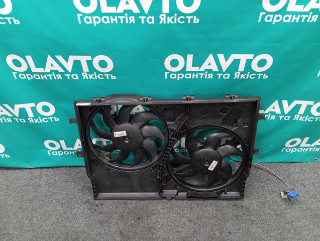 Дифузор радіатора охолодження, в зборі з двигуном і крильчаткою 1347697080 FIAT