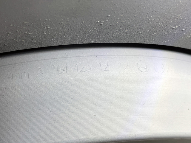 Диск заднього гальма 1644231212 MERCEDES