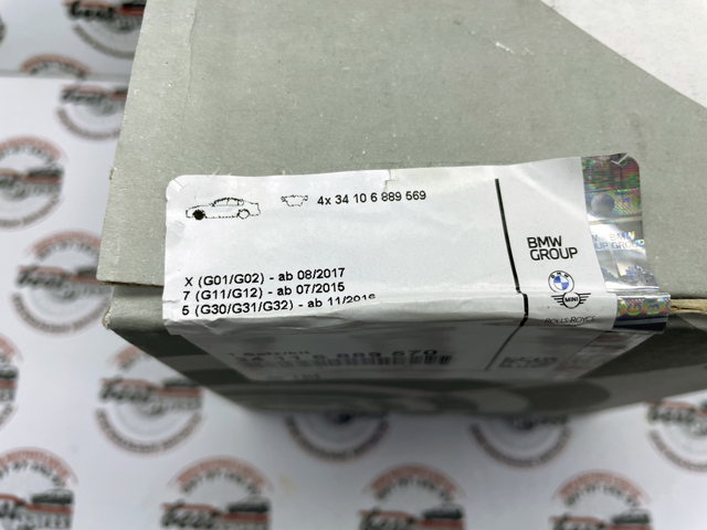 Колодки гальмівні передні, дискові 34116889570 BMW