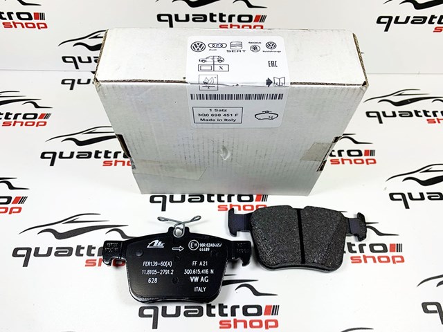 Задні колодки 3Q0698451F VAG