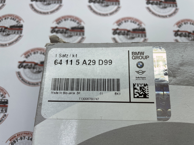 Фільтр, повітря у внутрішній простір 64115A29D99 BMW