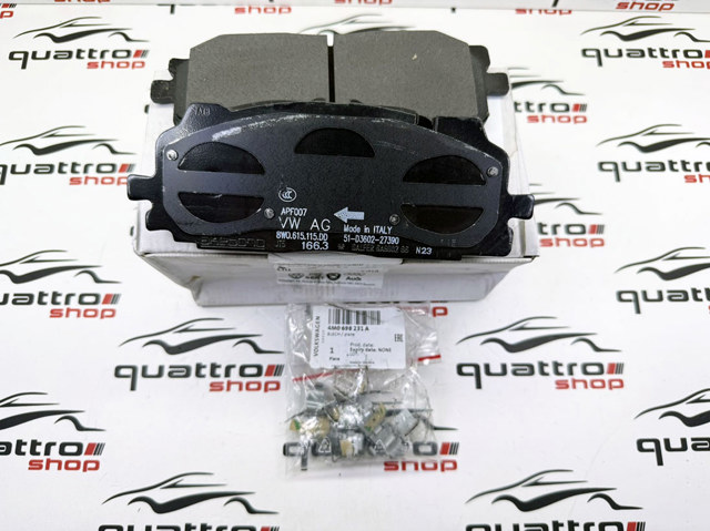 Колодки передні 8W0698151BE VAG
